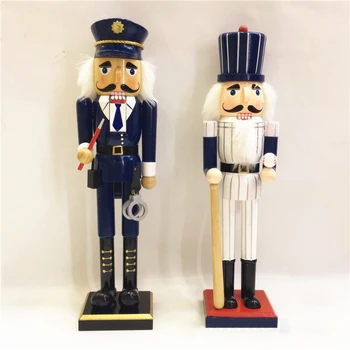 

H01-X040 Best Christmas Valentine's Day birthday gift home decoration 38cm Nutcracker Policemen Baseball player