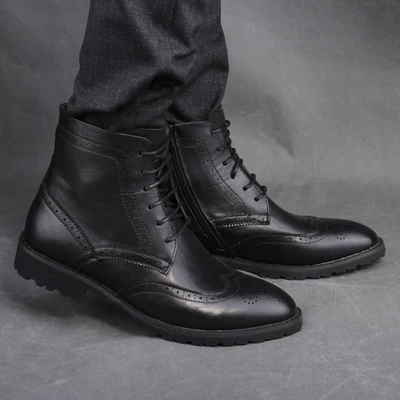 black high top dress shoes