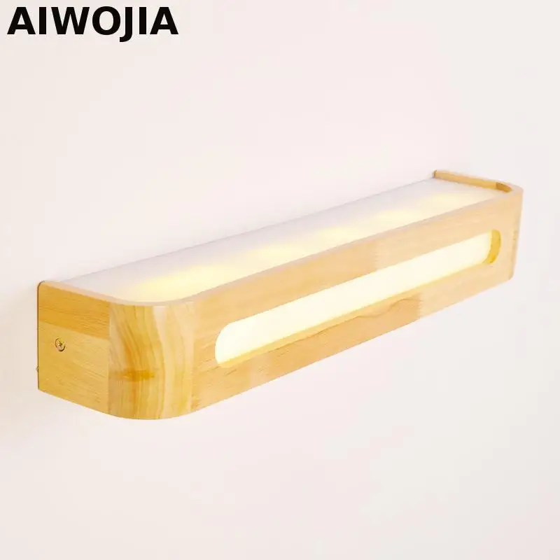 AIWOJIA LED لوفت الحديثة جدار ضوء مرآة حمام ضوء ملصقات سال دي باين أضواء الحمام الغرور ضوء ل مرآة