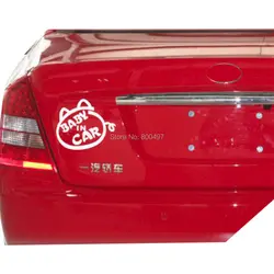 Автомобиль-Стайлинг прекрасный кот свинья потепление детские в авто надписи наклейки аксессуары для peugeot Mazda Форд Toyota chevrolet VW