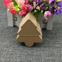 Праздничное украшение-растяжка Закладка дерево форма для записная книжка карта рождественские подарки декоративная коробка Висячие бирки принимаются индивидуальные 200 шт