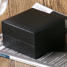 Мода черный кожаный Органайзер квадратный ювелирные изделия Наручные часы коробки для хранения подарочная коробка браслет чехол для женщин мужчин 10*10*5 см