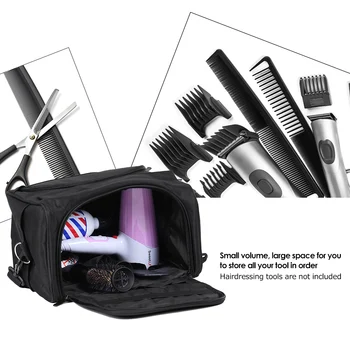 

Useful Salon Hairdressing Bag Tool Comb Scissors Clip Hairdressing Portable Black Case Handbag Hair Styling Tool Storage kit
