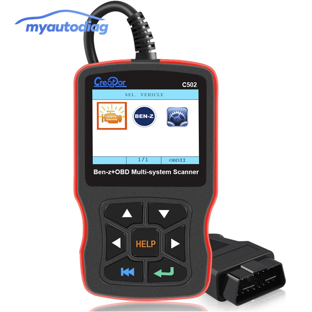 Новый автомобильный диагностический инструмент CREATOR C502 OBD2 сканер для Mercedes Benz W211