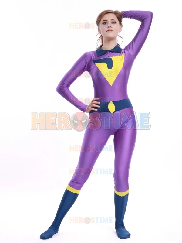 The Wonder Twins Jayna Costume Spandex Female Halloween Cosplay