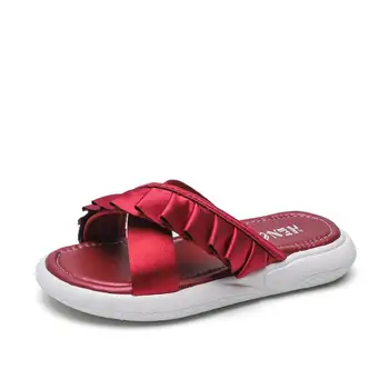 

Summer New Girls Slippers Fashion Flowers Flip Kids Slippers Korean Children's Tide Open Toe Sandals