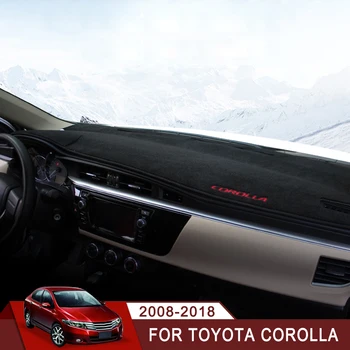 

For Toyota Corolla 2008-2013 2014 2015 2016 2017 2018 Car Dashboard Avoid Light Pad Instrument Platform Desk Cover Mats Carpets