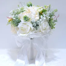 Букет Свадебный букет с голубыми цветами Белые Свадебные цветы Свадебные букеты красные свадебные оранжевые свадебные букет De Mariage