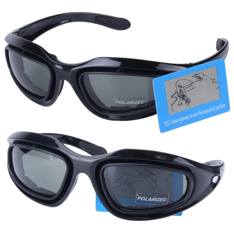 C5 поляризованные очки 4 объектива Открытый UV400 защиты Охота Военная Очки для походов для игры в страйкболл, войнушки очки