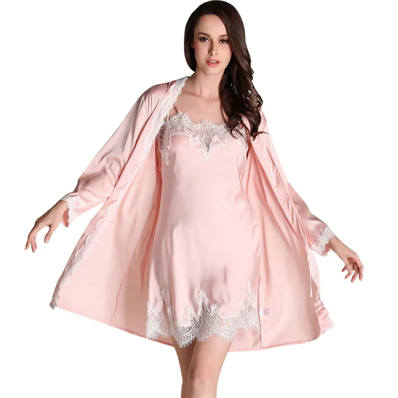 Robe Nightgown Robe Sleeping Womens Dressing Gown Robe Pijama Feminino