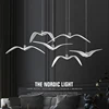 Plafonnier Led suspendu en forme de mouette, Design nordique, Luminaire décoratif de plafond, idéal pour un Bar ou une cuisine ► Photo 3/6