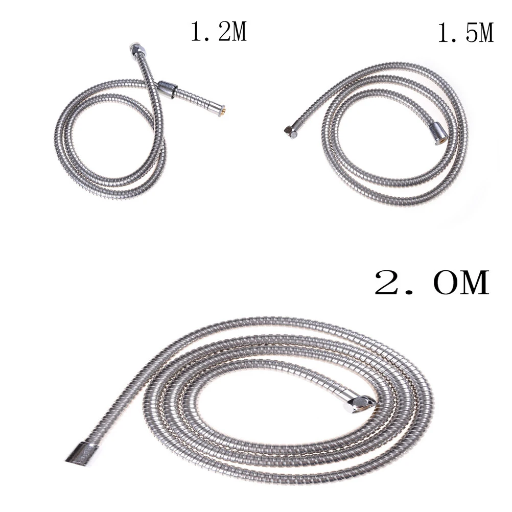 1,2 м/1,5 м/2 м шланг для душа из нержавеющей стали, приспособление для ванной комнаты, шланг для душевой головки, ручная гибкая трубка для ванной комнаты
