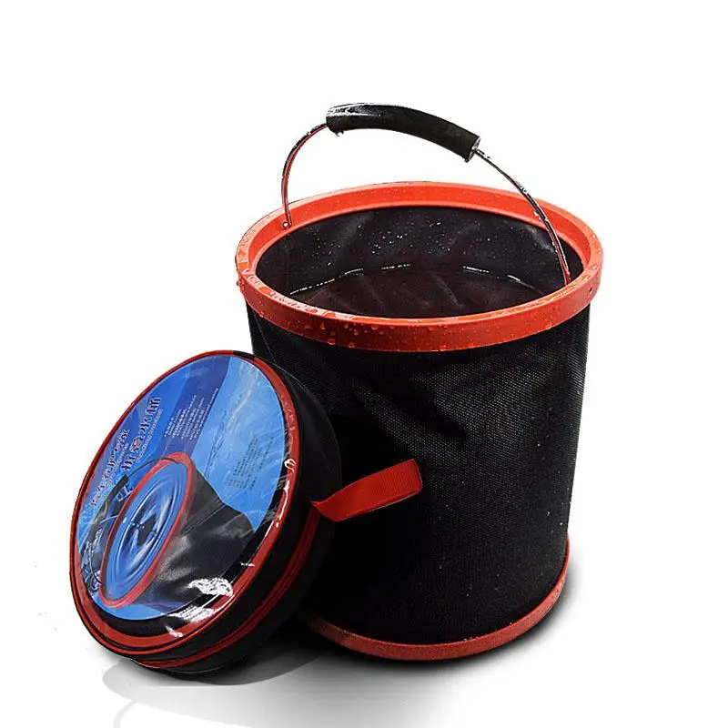 Adeeing 12L Portable Outdoor Camping Large-Capacity Fishing Folding 12L folding bucket Water Bucket Car Storage Tool r30