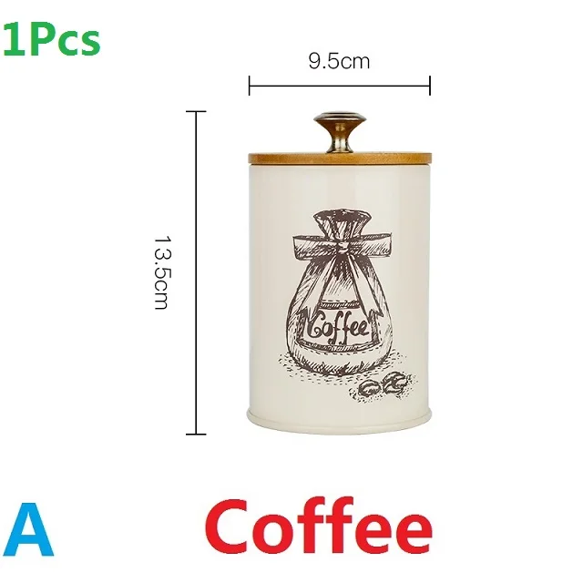 Acoffee 1-3 шт. резервуары для хранения, пыленепроницаемые бамбуковые крышки для чая, кофе, сахара, утюга, кухонная утварь, многофункциональная коробка, чехол для дома, банка, бутылка - Цвет: Acoffee