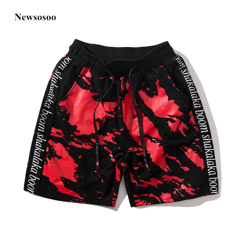 Newsosoo Streetwear Hip Hop style men print letters loose Joggers ...