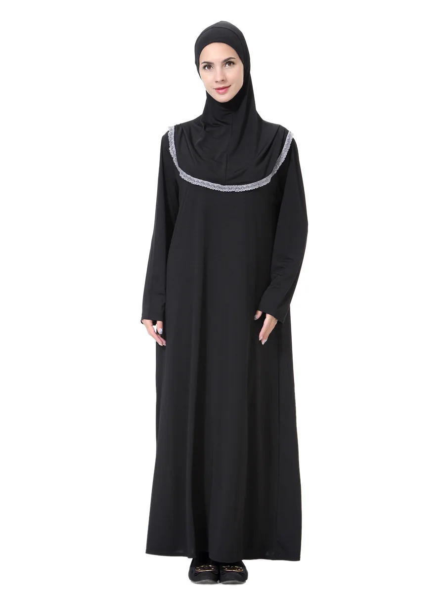 

Casual Muslim Hijab Dress Women Dubai Abaya Robe Musulman Femme Abaya Kimono Moroccan Kaftan Muslim Robe