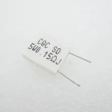 10 шт./лот BPR56 5 Вт 0.15R 0,15 Ом 5 Вт неиндуктивный керамический цементный резистор Сопротивление проволочной обмотке