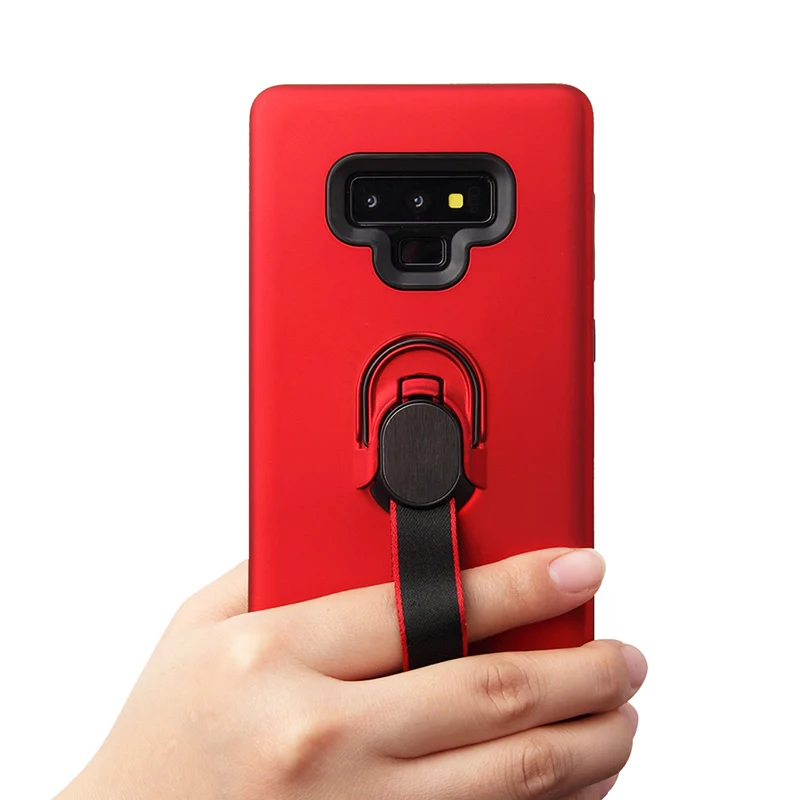 NEW Finger Ring Stand Holder Case For Samsung Galaxy Note 9 8 Note9 Strap Hook Shockproof Bracket S9 Plus |