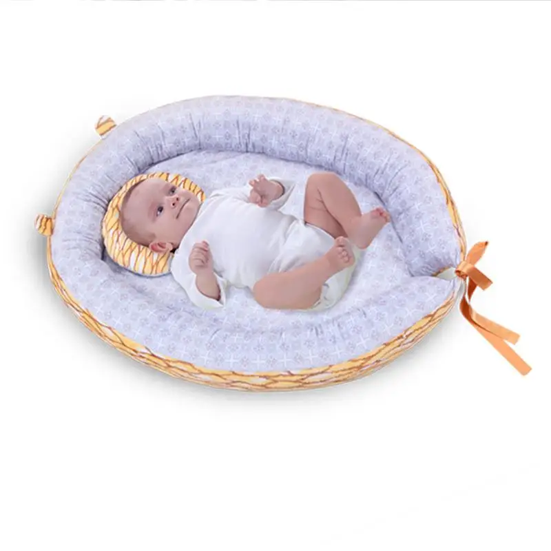 Портативная детская кровать, детская кроватка, дорожная складная детская кровать, съемная моющаяся дорожная кровать для детей, уход за новорожденным - Цвет: Dark Gray Baby bed