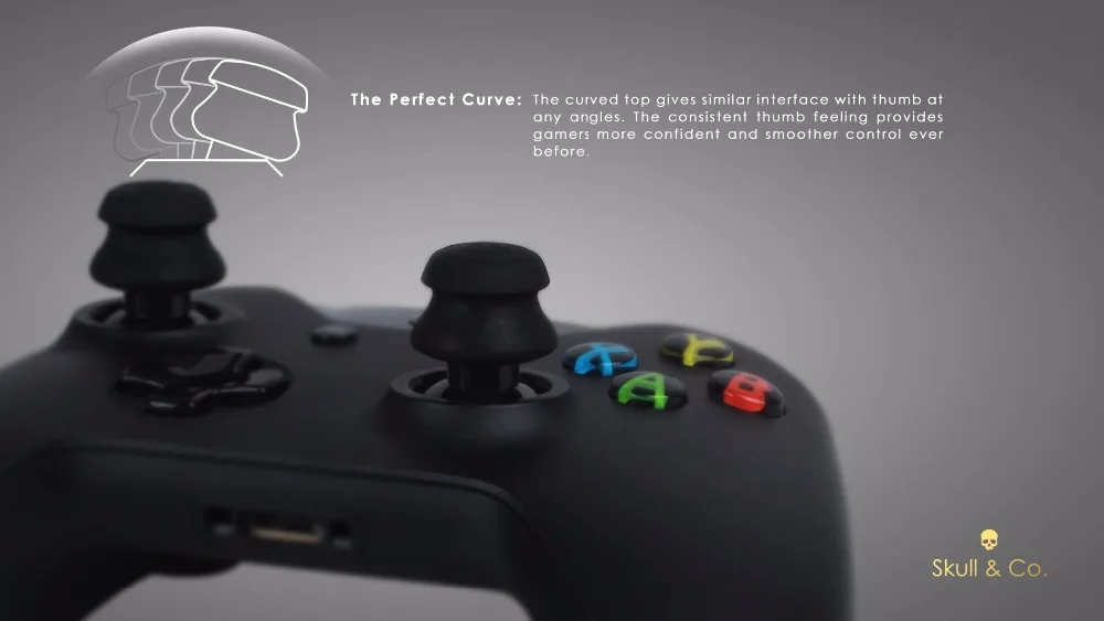 Силиконовые аналоговые ручки Thumb Stick Caps Cover для Xbox One контроллер Skull& Co. Чехол-накладка FPS Master Thumbstick для геймпада Xbox One