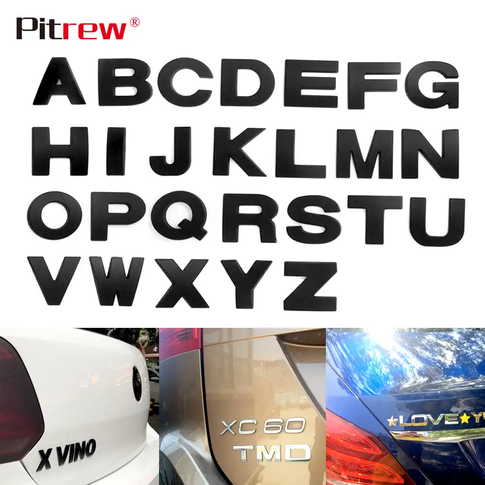 25 ミリメートル 3d 車スタイリング金属シルバー 黒 Diy アーク手紙クロームデジタルアルファベットエンブレムデカール車 のステッカーカスタムロゴ自動車 車のステッカー Aliexpress