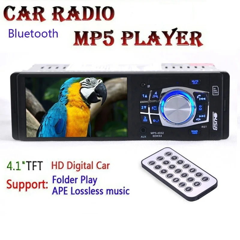 Новинка Bluetooth 4 1 ''Автомобильная электроника HD Цифровой автомобиль MP5 плеер