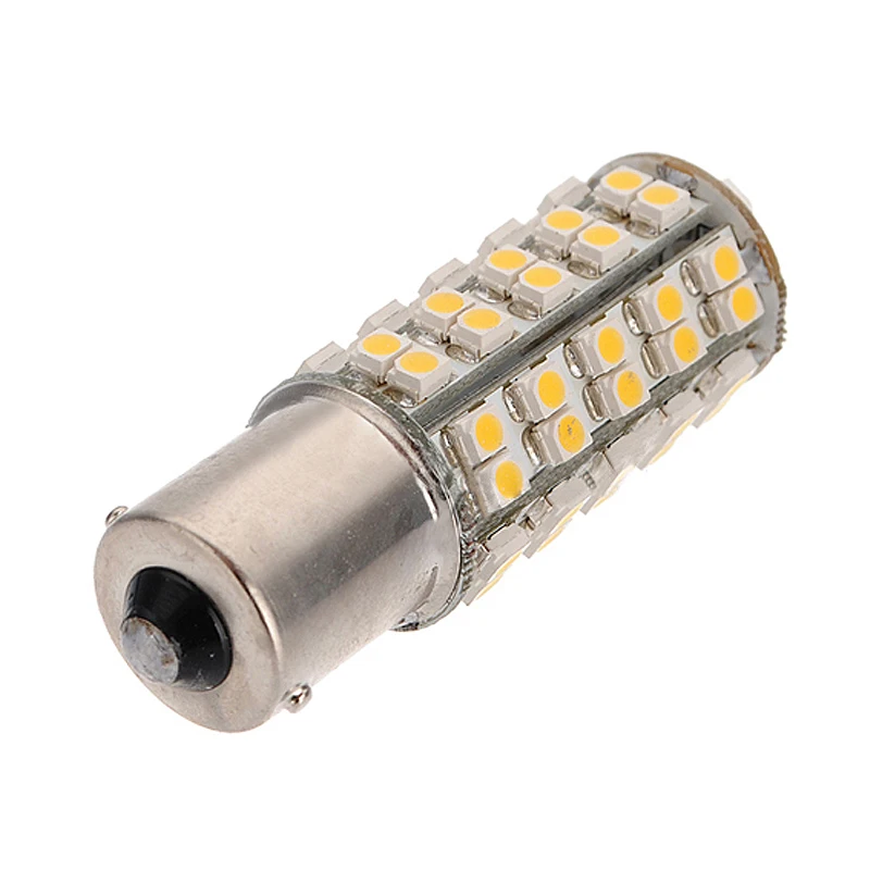 

6X 1156 BA15S 68 SMD 3528 LED Turn Tail Warm White Car Light Bulb 1073 1141 1129