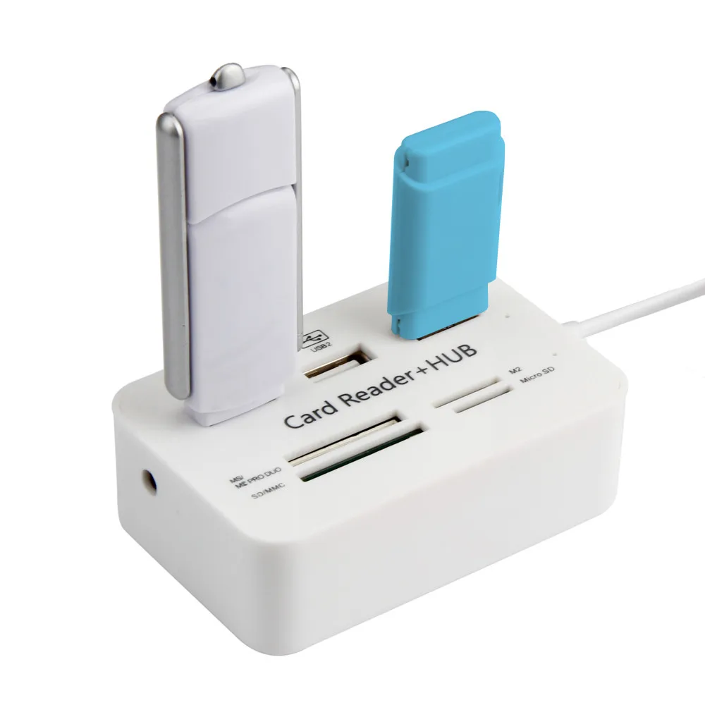 

card reader usb laptop accessories Micro USB Hub Combo 2.0 3 Ports Card Reader High Speed Multi USB Splitter OTG z65