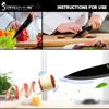 Sowoll Stainless Steel Kitchen Knives 6 Piece Set Sharp Black Blade ABS+TPR Handle Knife Meat Fish Fruit Cooking Accessories 5