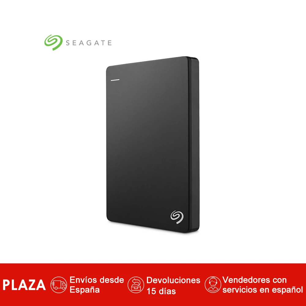 

Seagate Backup Plus Slim-Disco duro externo portatil de 2 TB para PC y Mac (2,5" USB 3,0) negro Discos duros externos