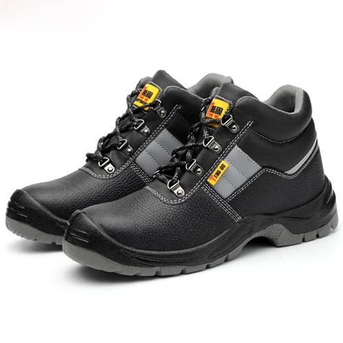 Защитная обувь со стальным носком; защитная обувь для мужчин; Рабочая обувь; Мужская водонепроницаемая обувь; зимняя износостойкая обувь; Размер 12; GXZ002 - Цвет: Black Safety Shoes