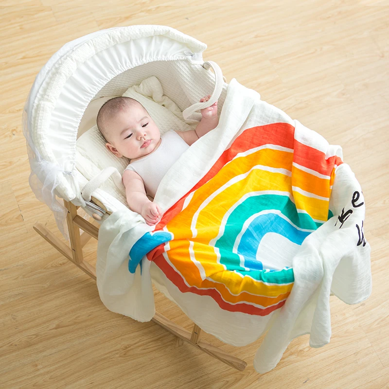 Summitkids новые детские Полотенца хлопок бамбук детское одеяло для новорожденных муслин пеленать мягкие детские пеленать Обёрточная бумага