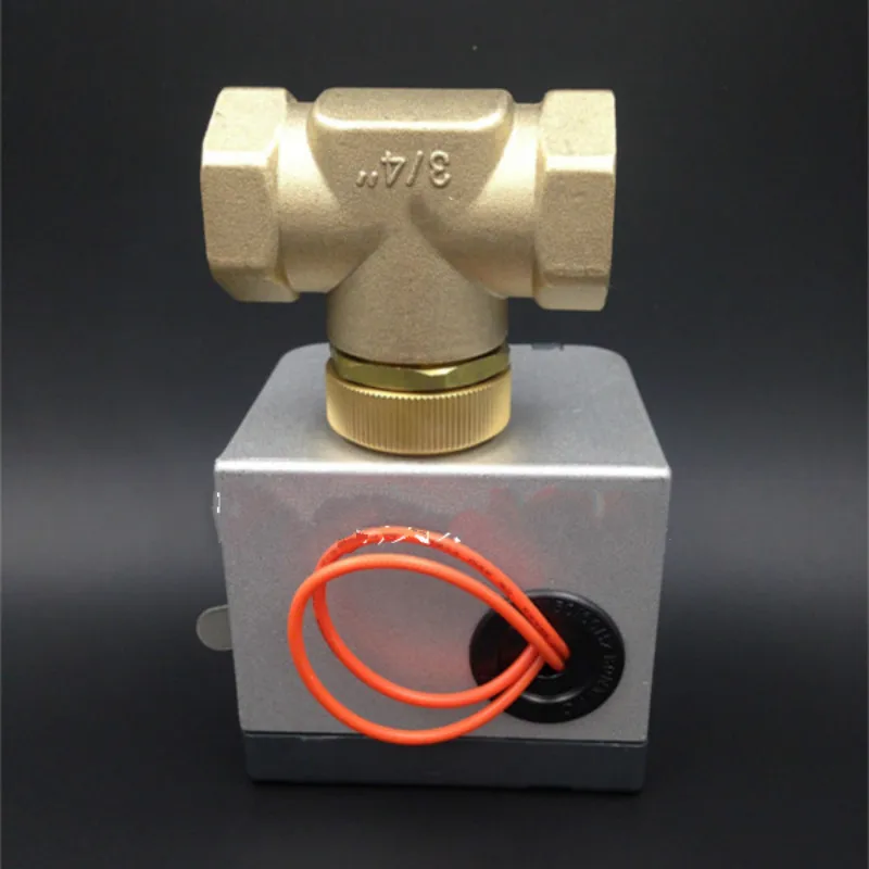 220v 2 way 3-ходовой электрический клапан проводов для солнечных водонагревательных объектов для кондиционирования воздуха вентиляторный доводчик с водяным охлаждением воды DN15-DN25