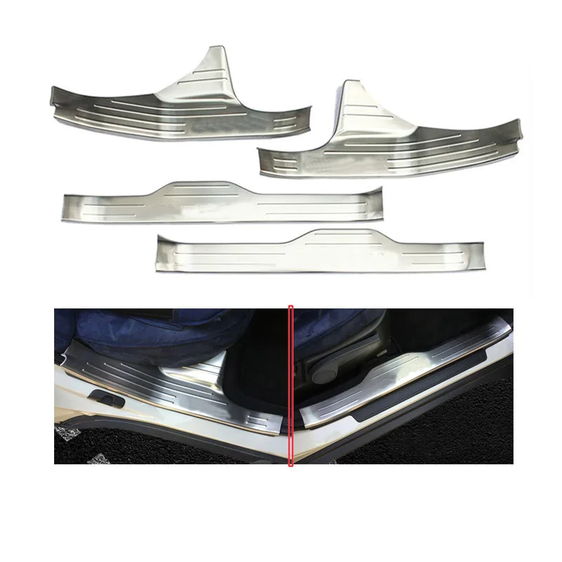 Накладка на порог двери из нержавеющей стали для Subaru Outback 2015 2016 4 шт.|plate cover|door