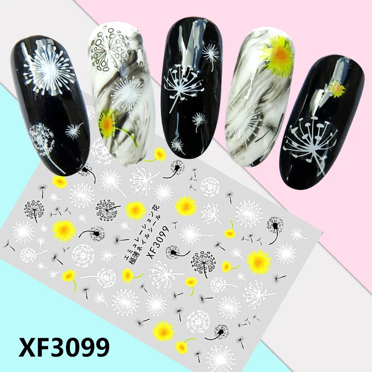 

Nail Art Self-Adhesive Back Glue Cute Panda Starfish Jellyfish Sea Beach Expression Design for Beauty Nail Decorations Stickers