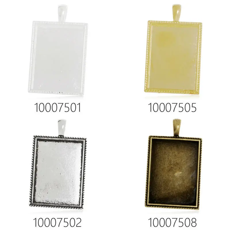 

25x35mm rectangle pendant bezel,zinc alloy made,pendant tray,pendant blank,sold 20pcs/lot-100075