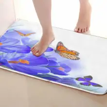 Бабочка Стиль Коврик для ванной комнаты, смешной Противоскользящий коврик для ванной, занавески для душа s аксессуары, соответствующие вашей душевой занавеске