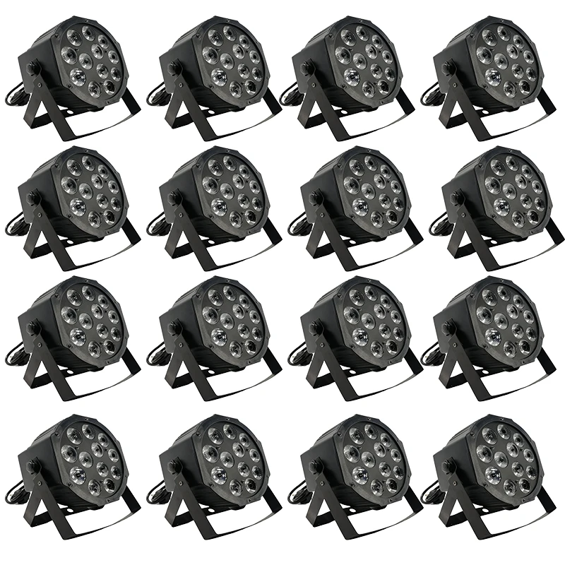 16 шт./лот 12x12 Вт RGBW 4IN1 светодиодный Par DMX512 с новой уникальной технологией