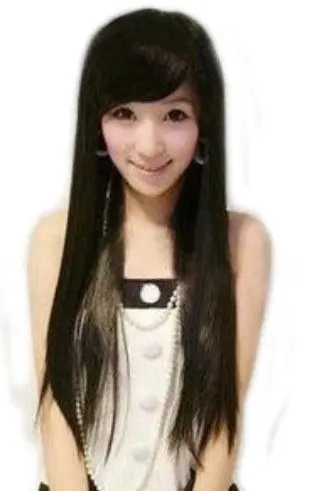 Women's Beautiful Long Straight Wig Costume Play Party JF010173 |