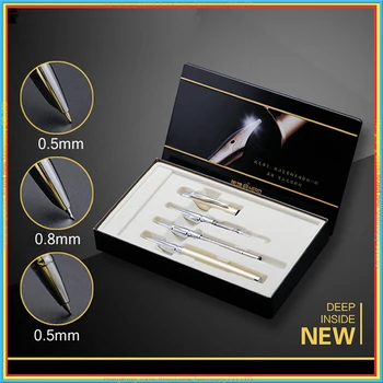 

High Quality 0.5 0.8mm Iraurita Fountain pen set Full metal luxury Ballpoint pens Caneta Stationery Office school supplies GB44