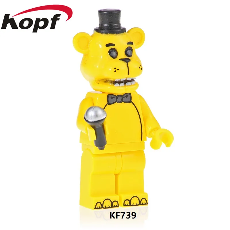 

Building Blocks Bricks Figures Adventure Game Five Nights at Freddy's Foxy Golden Freddy Model Learning Gift Toys For Kids KF739