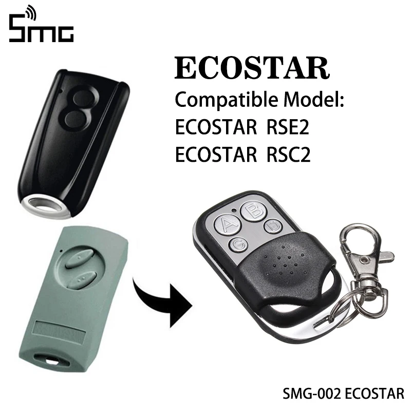 5 шт. для ECOSTAR RSC2 ECOSTAR RSE2 433,92 МГц Скалка код дистанционное управление гаражные ворота открывалки keyfod для slding ворота открытые