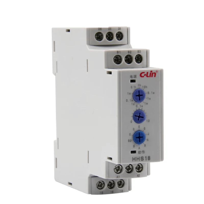 

HHS18 More Function Electronics Type Time Relay 0.1 Second -120 Hour Adjustable AC220V