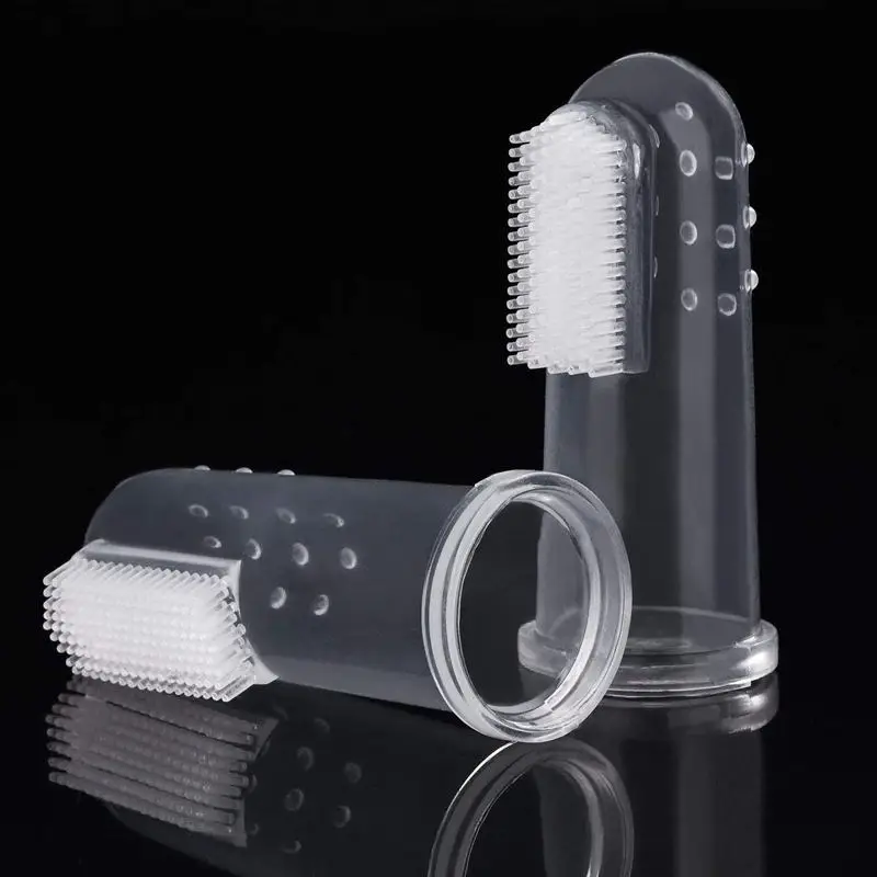 

10 Pieces Soft Silicone Pet Finger Toothbrush, Tooth Cleaner Dog Cat Teeth Cleaning