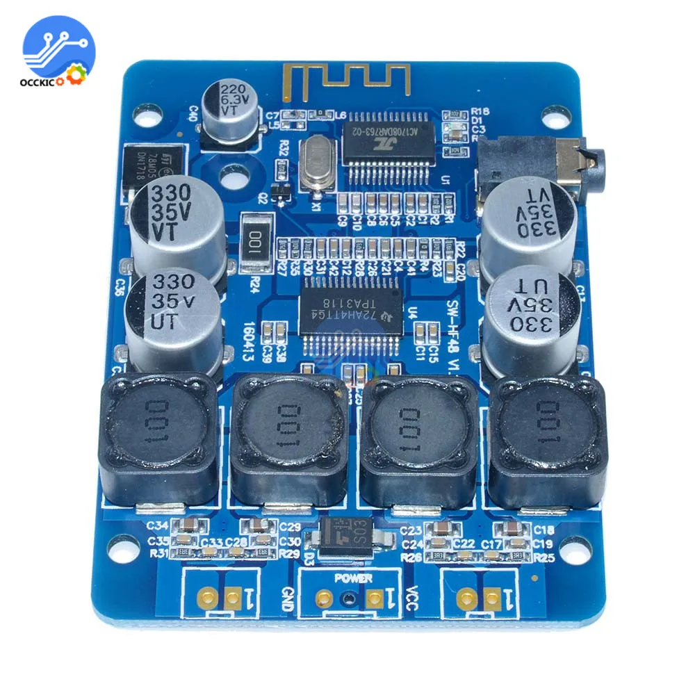 Плата усилителя TPA3118 Bluetooth ресивер стерео мощный динамик 2X30W цифровой звуковой