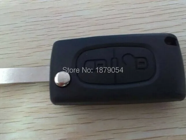 Peugeot 307 Remote Key Shell 2 Buttons HU83 Blade With Groove with battery clamp (8).jpg