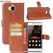 MicroData Luxury PU Leather Flip Case For Huawei Y5 2017 MYA-L22 MYA-L23 MYA-L03 MYA-U29 Wallet Stand Leather Case On Y5 2017