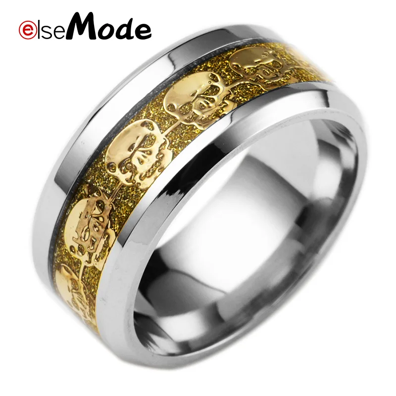 Кольца ELSEMODE из нержавеющей стали 316L в стиле панк/байкера индивидуализированные с