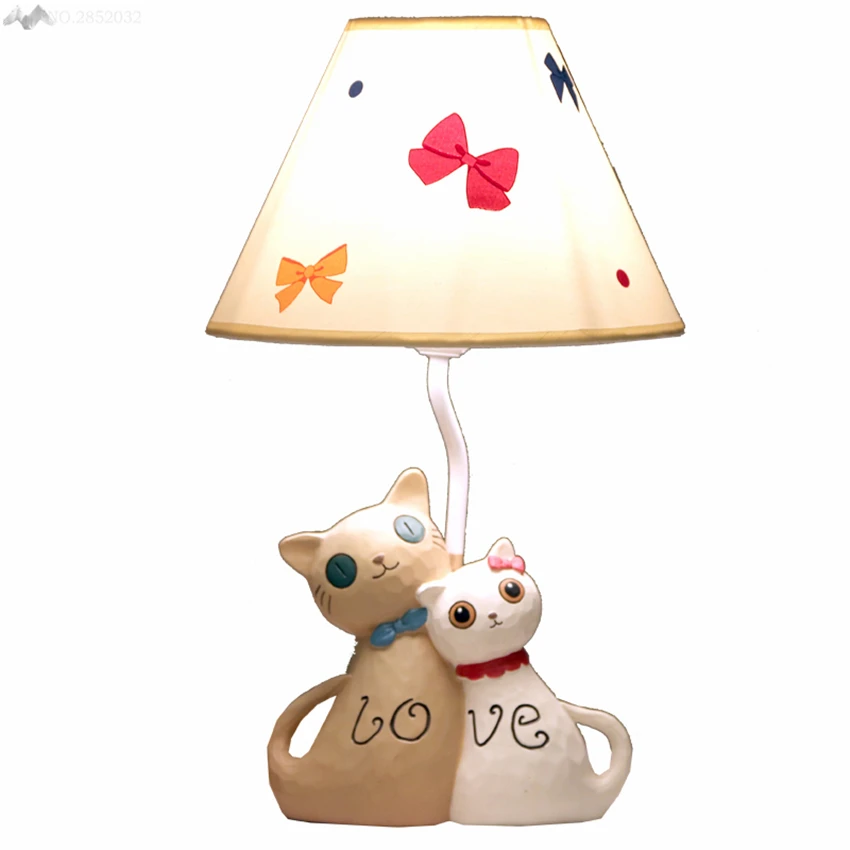 

LFH Modern fun Creative cute cat table lamp for living room children's desk lamp bedroom bedside lamp dimmer garden Table Lamp
