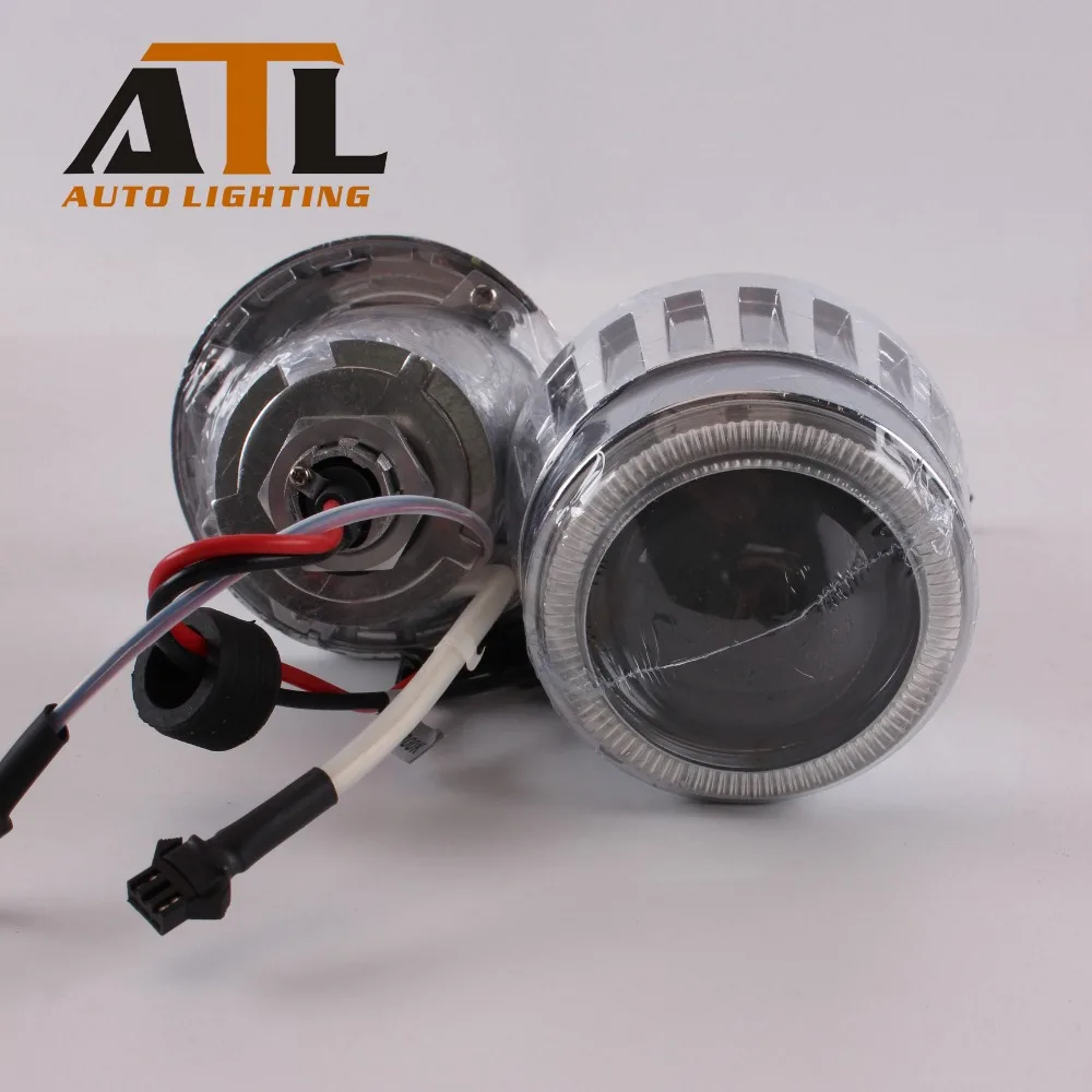 

ACCURATION G9 2.8" Bixenon Lens Projector Headlight 12V 35W Small Ket HID Bulb H7 H4 9006 Inside with Angel Eye